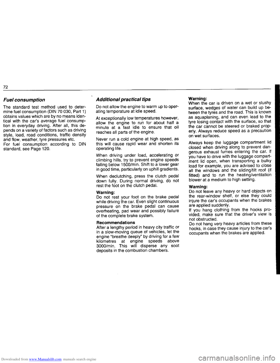 BMW 7 SERIES 1994 E38 Owners Manual Downloaded from www.Manualslib.com manuals search engine   