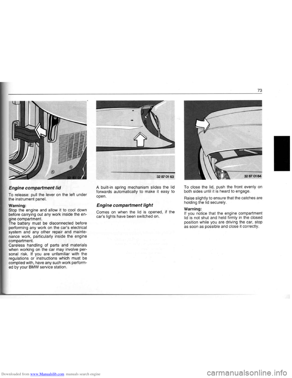 BMW 7 SERIES 1994 E38 Owners Manual Downloaded from www.Manualslib.com manuals search engine   