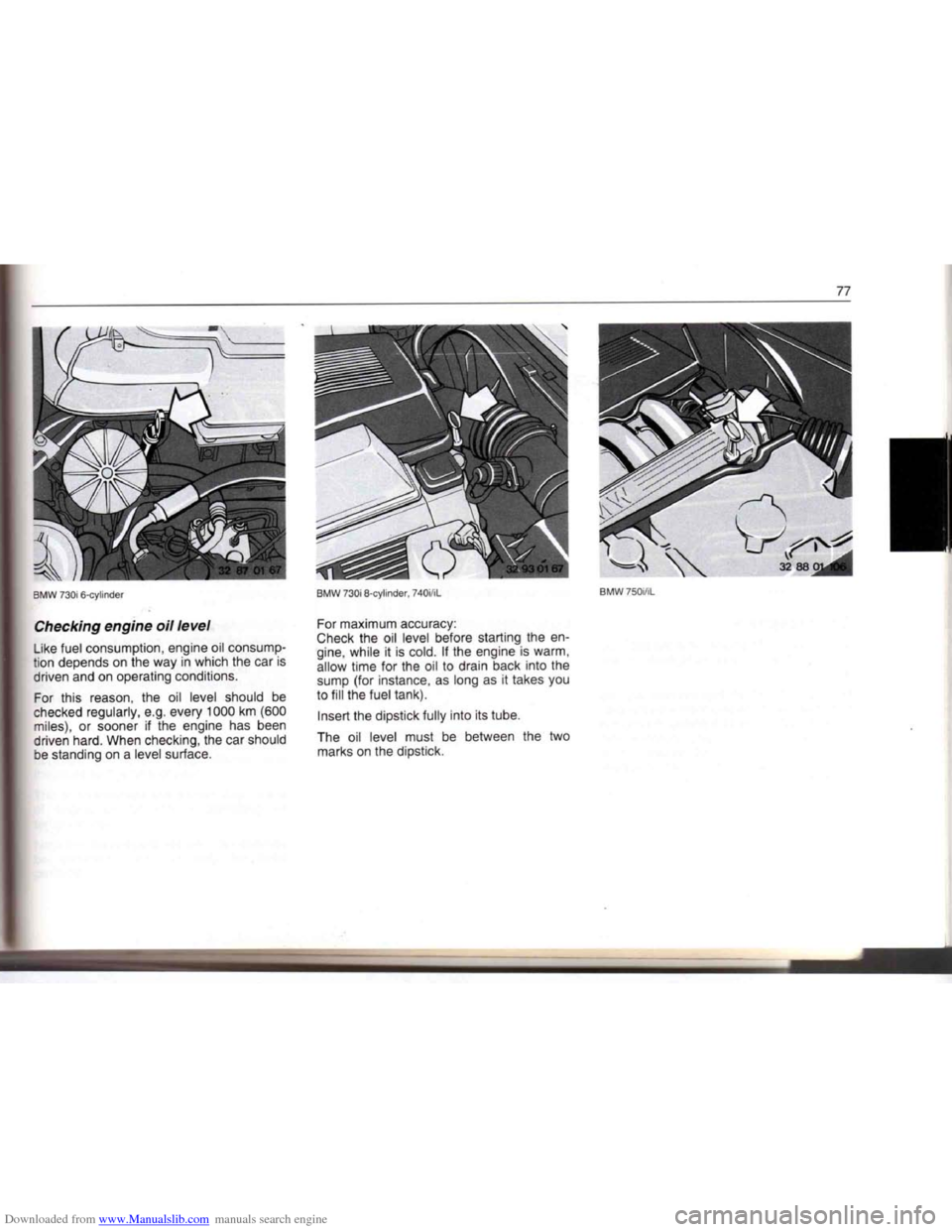 BMW 7 SERIES 1994 E38 Owners Manual Downloaded from www.Manualslib.com manuals search engine   