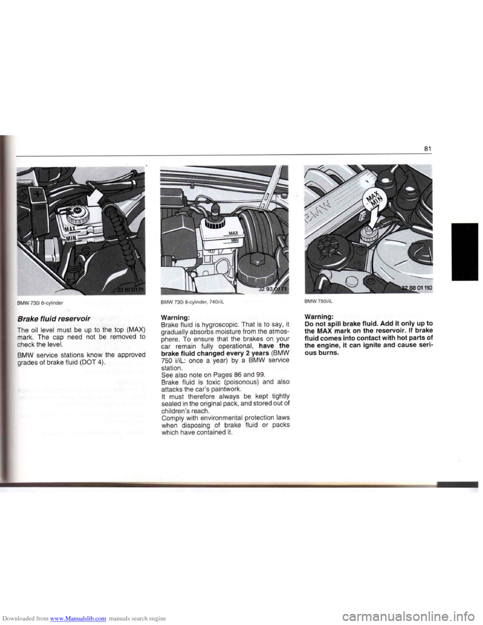 BMW 7 SERIES 1994 E38 Owners Manual Downloaded from www.Manualslib.com manuals search engine   