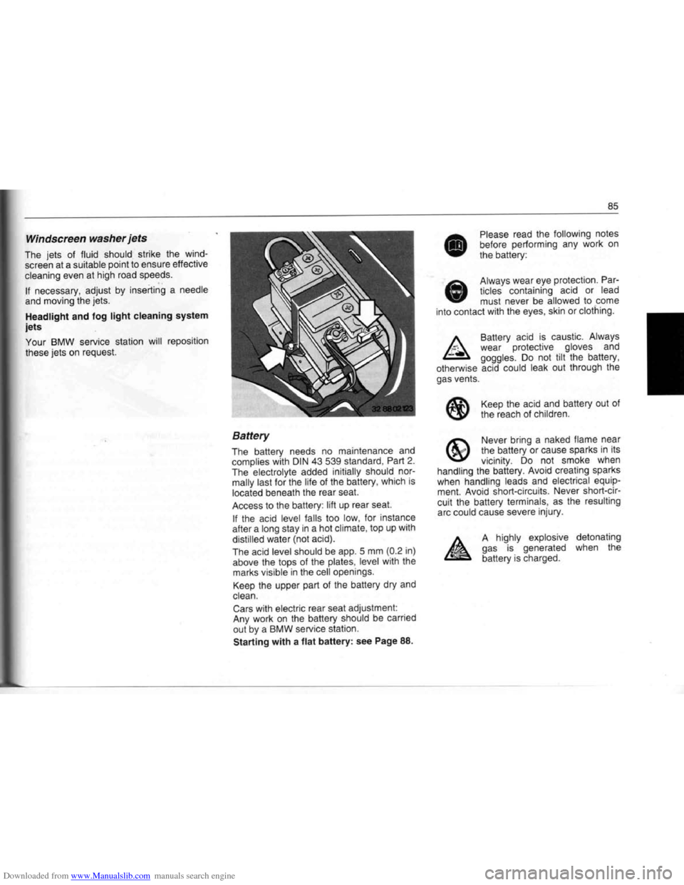 BMW 7 SERIES 1994 E38 Owners Manual Downloaded from www.Manualslib.com manuals search engine   