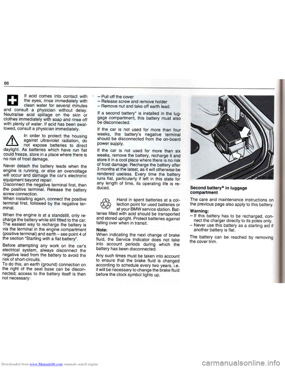 BMW 7 SERIES 1994 E38 Owners Manual Downloaded from www.Manualslib.com manuals search engine   