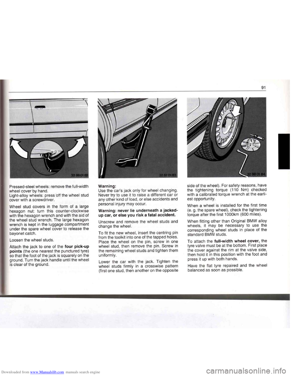 BMW 7 SERIES 1994 E38 Owners Manual Downloaded from www.Manualslib.com manuals search engine   