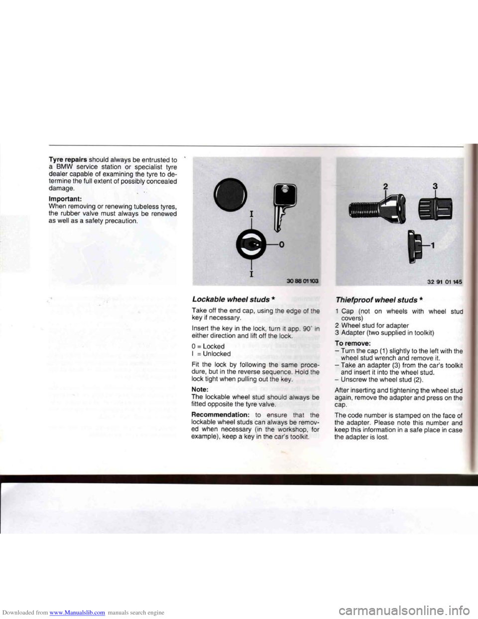 BMW 7 SERIES 1994 E38 Owners Manual Downloaded from www.Manualslib.com manuals search engine   