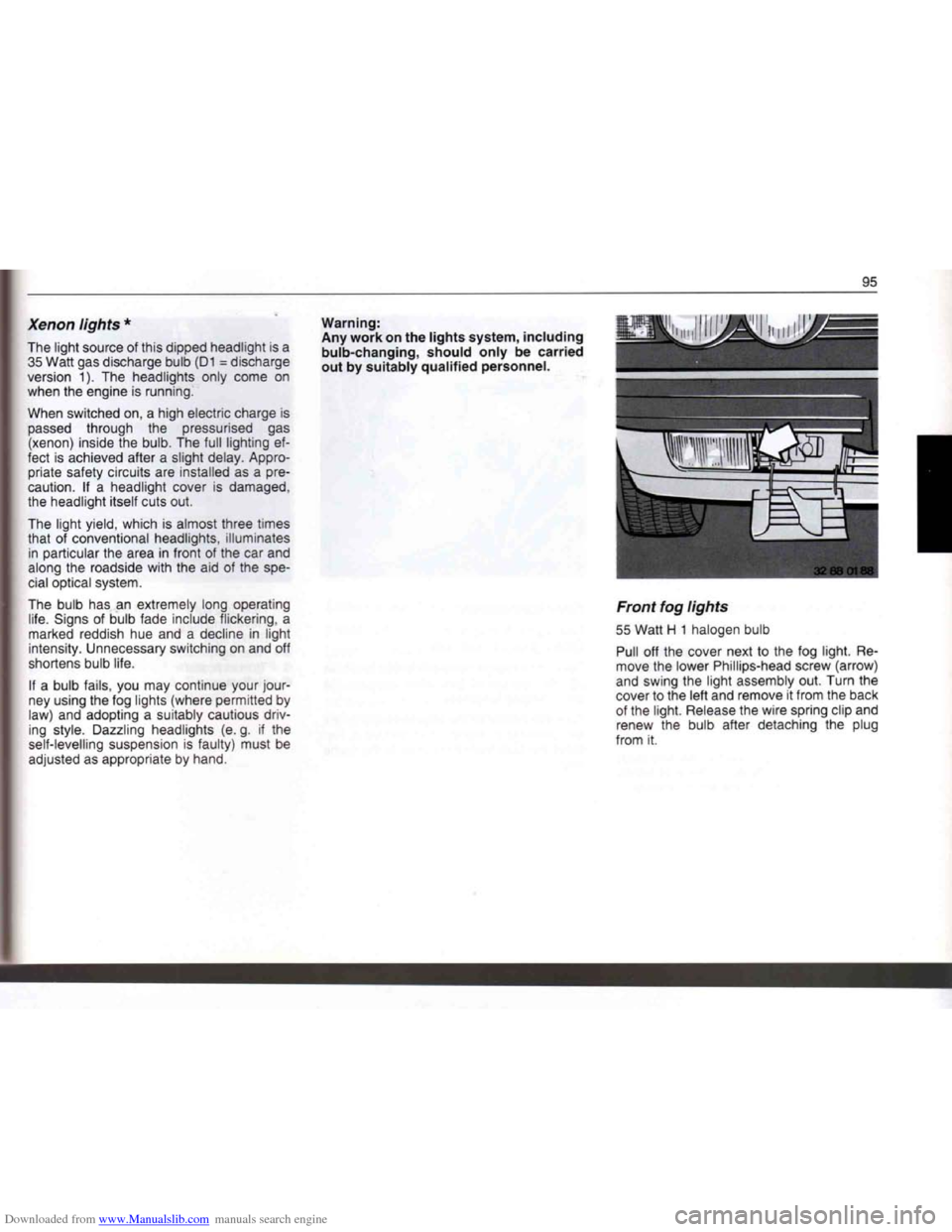 BMW 7 SERIES 1994 E38 Owners Manual Downloaded from www.Manualslib.com manuals search engine   