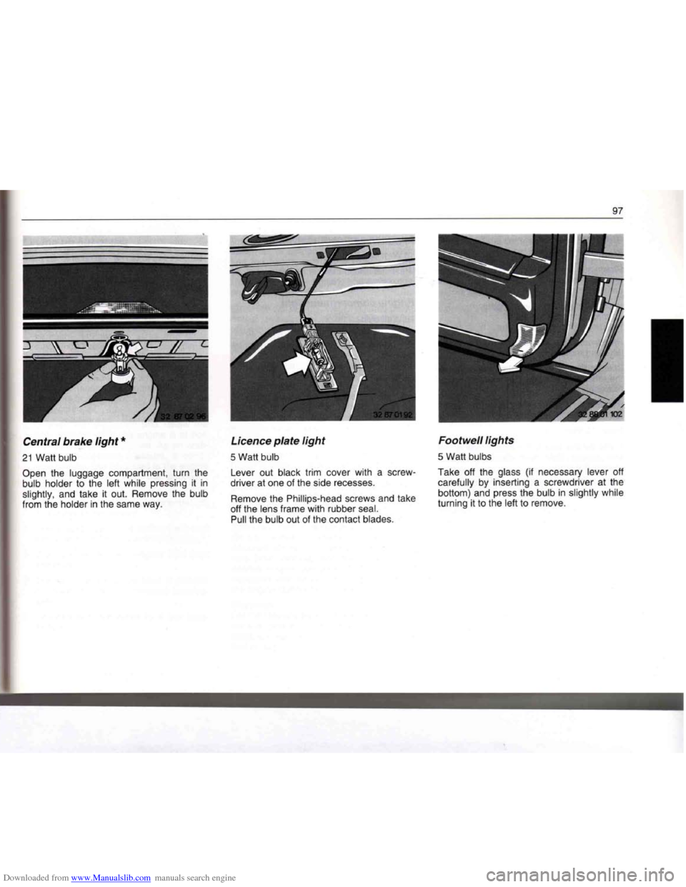 BMW 7 SERIES 1994 E38 Owners Manual Downloaded from www.Manualslib.com manuals search engine   