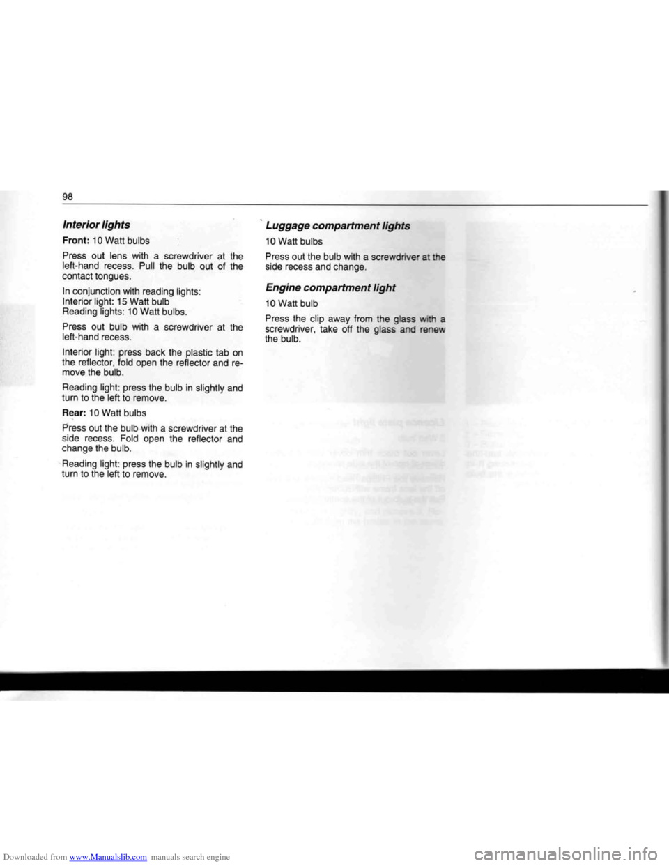 BMW 7 SERIES 1994 E38 Owners Manual Downloaded from www.Manualslib.com manuals search engine   