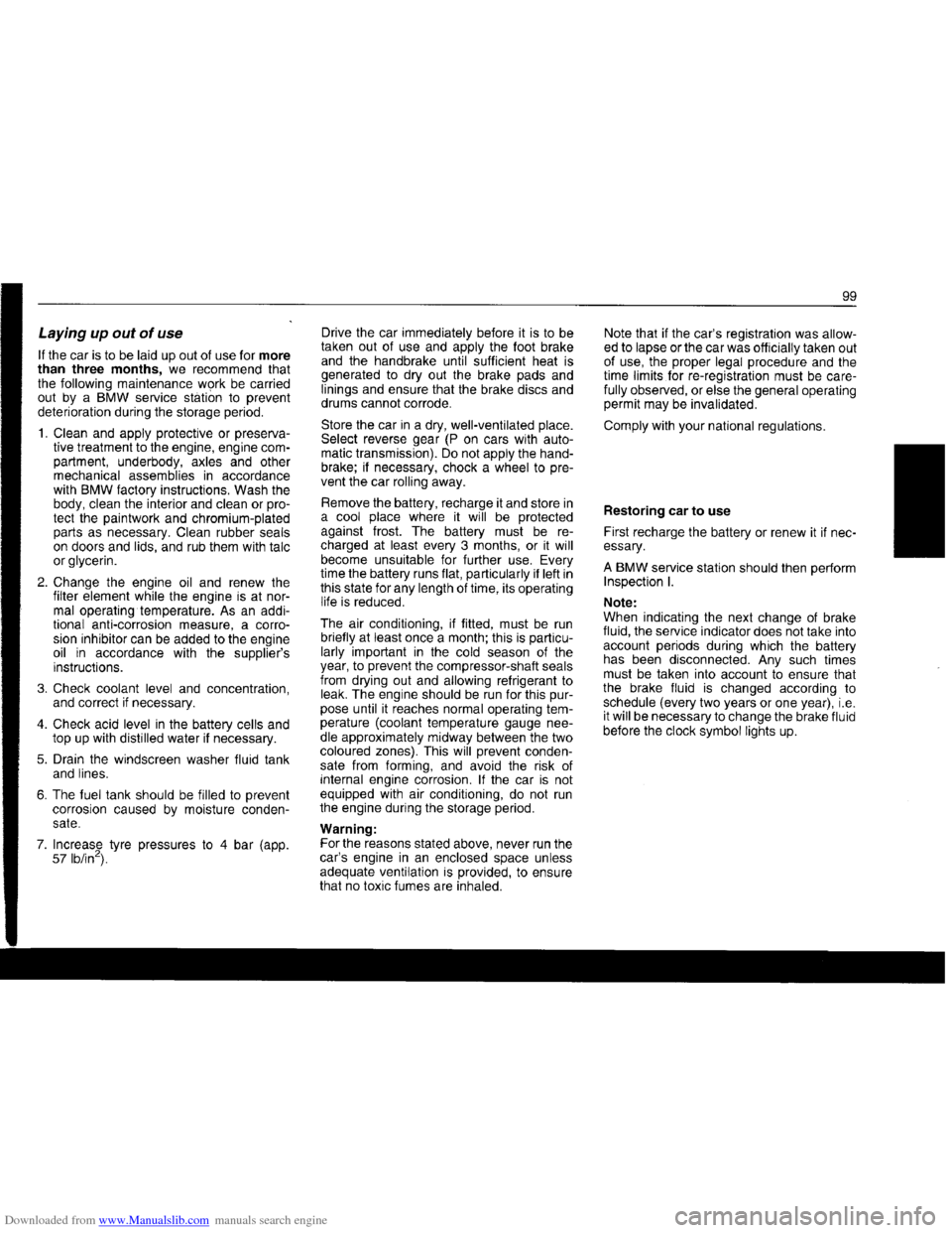 BMW 7 SERIES 1994 E38 Owners Manual Downloaded from www.Manualslib.com manuals search engine   
