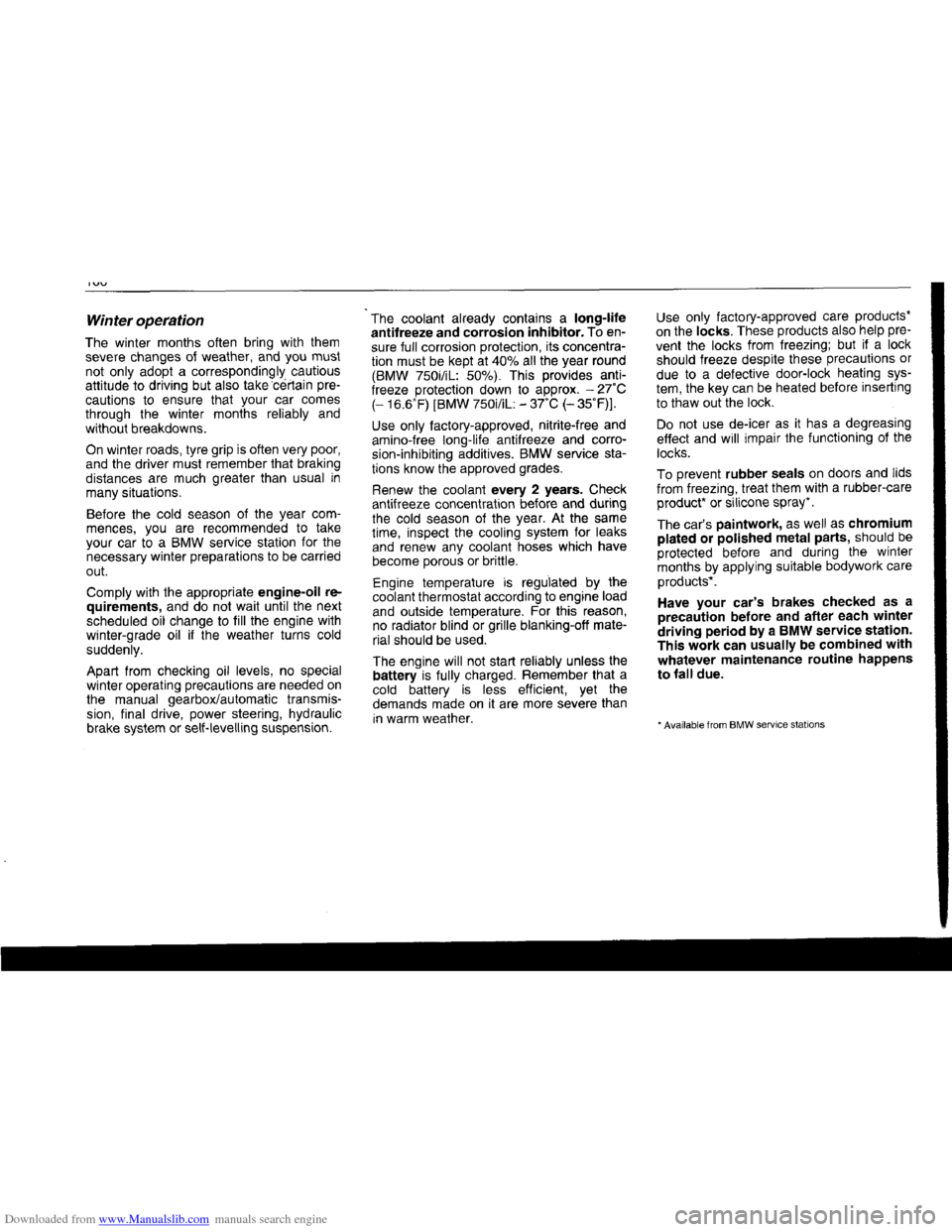 BMW 7 SERIES 1994 E38 Owners Manual Downloaded from www.Manualslib.com manuals search engine   