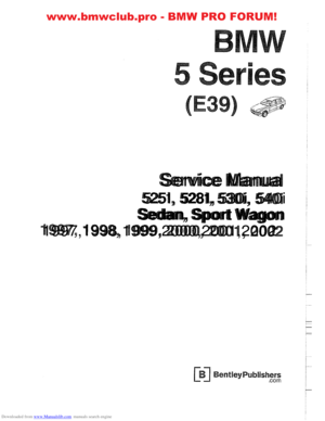 1998 BMW 528i Workshop Manual