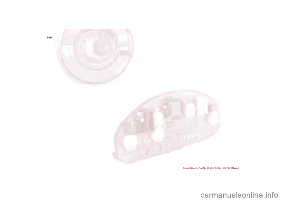 BMW 328i SEDAN 2000 E46 Owners Manual 160n 