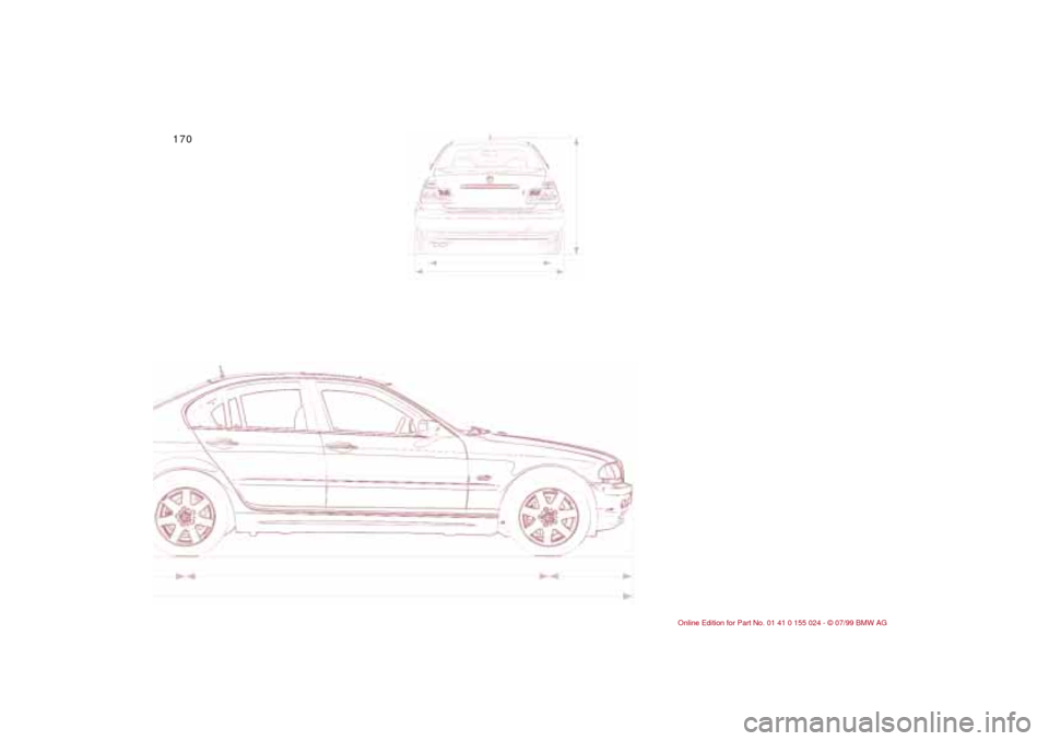 BMW 328i SEDAN 2000 E46 Owners Manual 170n 