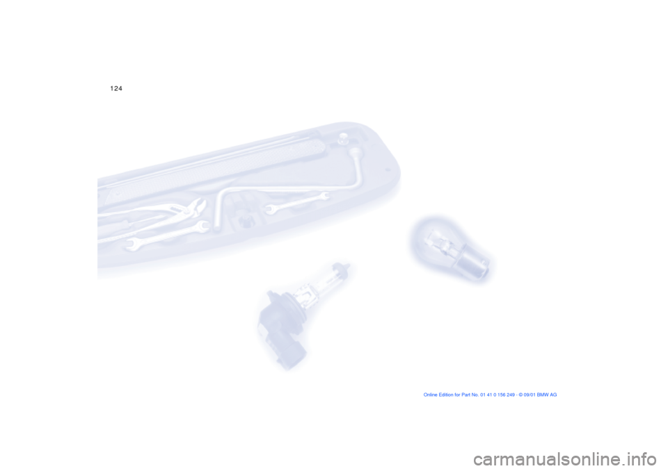 BMW M3 CONVERTIBLE 2002 E46 Owners Manual 124n 