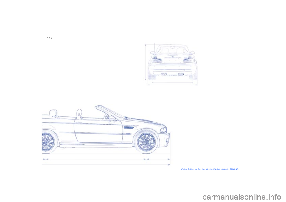 BMW M3 CONVERTIBLE 2002 E46 Owners Manual 142n 