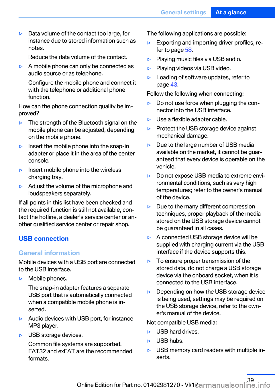 BMW 2 SERIES COUPE 2018  Owners Manual 'y�D�a�t�a� �v�o�l�u�m�e� �o�f� �t�h�e� �c�o�n�t�a�c�t� �t�o�o� �l�a�r�g�e�,� �f�o�r
�i�n�s�t�a�n�c�e� �d�u�e� �t�o� �s�t�o�r�e�d� �i�n�f�o�r�m�a�t�i�o�n� �s�u�c�h� �a�s �n�o�t�e�s�.
�R�e�d�u�c�e�