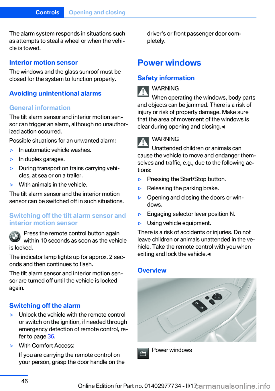 BMW 2 SERIES COUPE 2017  Owners Manual �T�h�e� �a�l�a�r�m� �s�y�s�t�e�m� �r�e�s�p�o�n�d�s� �i�n� �s�i�t�u�a�t�i�o�n�s� �s�u�c�h
�a�s� �a�t�t�e�m�p�t�s� �t�o� �s�t�e�a�l� �a� �w�h�e�e�l� �o�r� �w�h�e�n� �t�h�e� �v�e�h�ij
�c�l�e� �i�s� �t�o