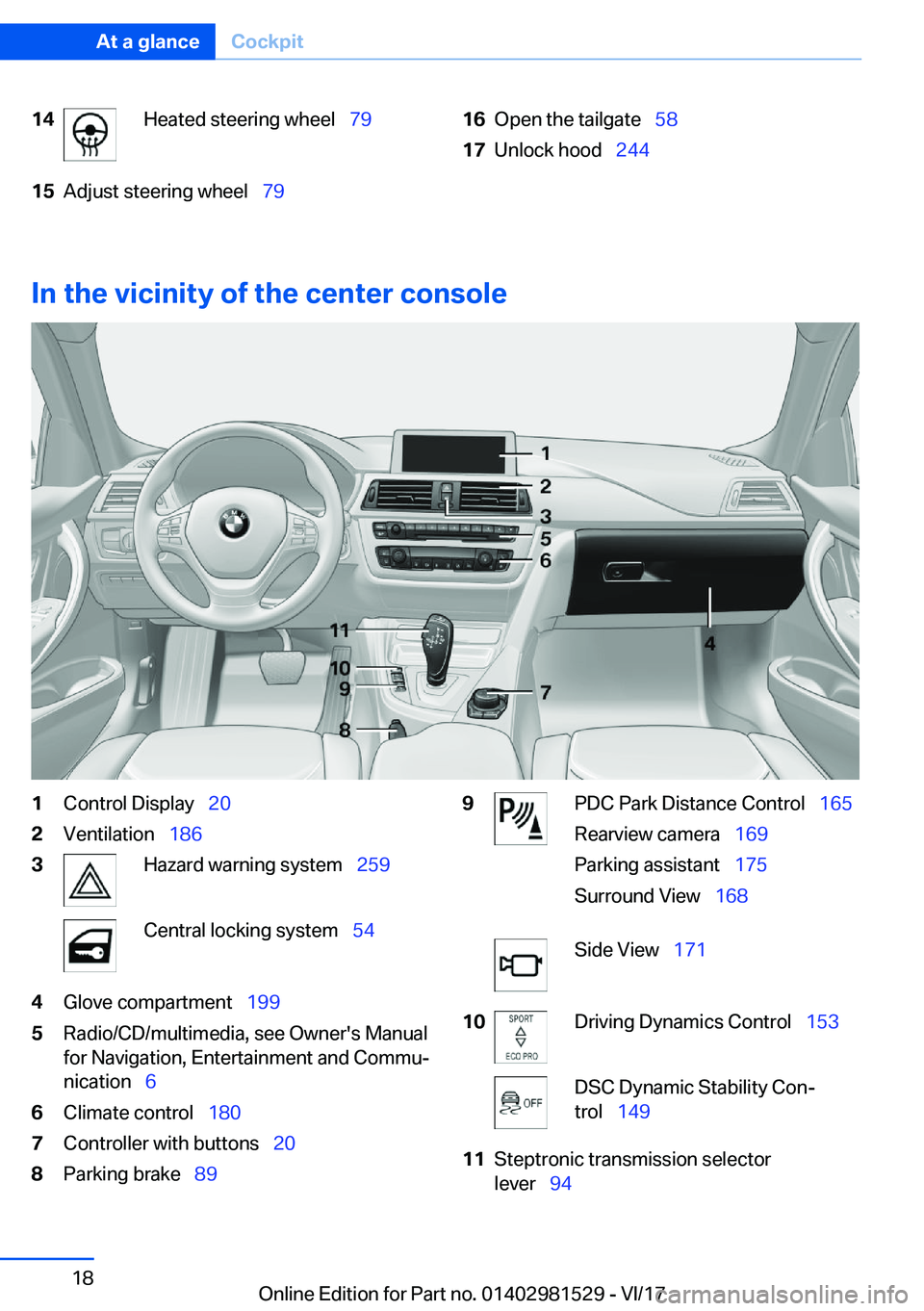 BMW 3 SERIES GRAN TURISMO 2018  Owners Manual �1�4�H�e�a�t�e�d� �s�t�e�e�r�i�n�g� �w�h�e�e�l\_�7�9�1�5�A�d�j�u�s�t� �s�t�e�e�r�i�n�g� �w�h�e�e�l\_�7�9�1�6�O�p�e�n� �t�h�e� �t�a�i�l�g�a�t�e\_�5�8�1�7�U�n�l�o�c�k� �h�o�o�d\_�2�4�4
�I�n��t�