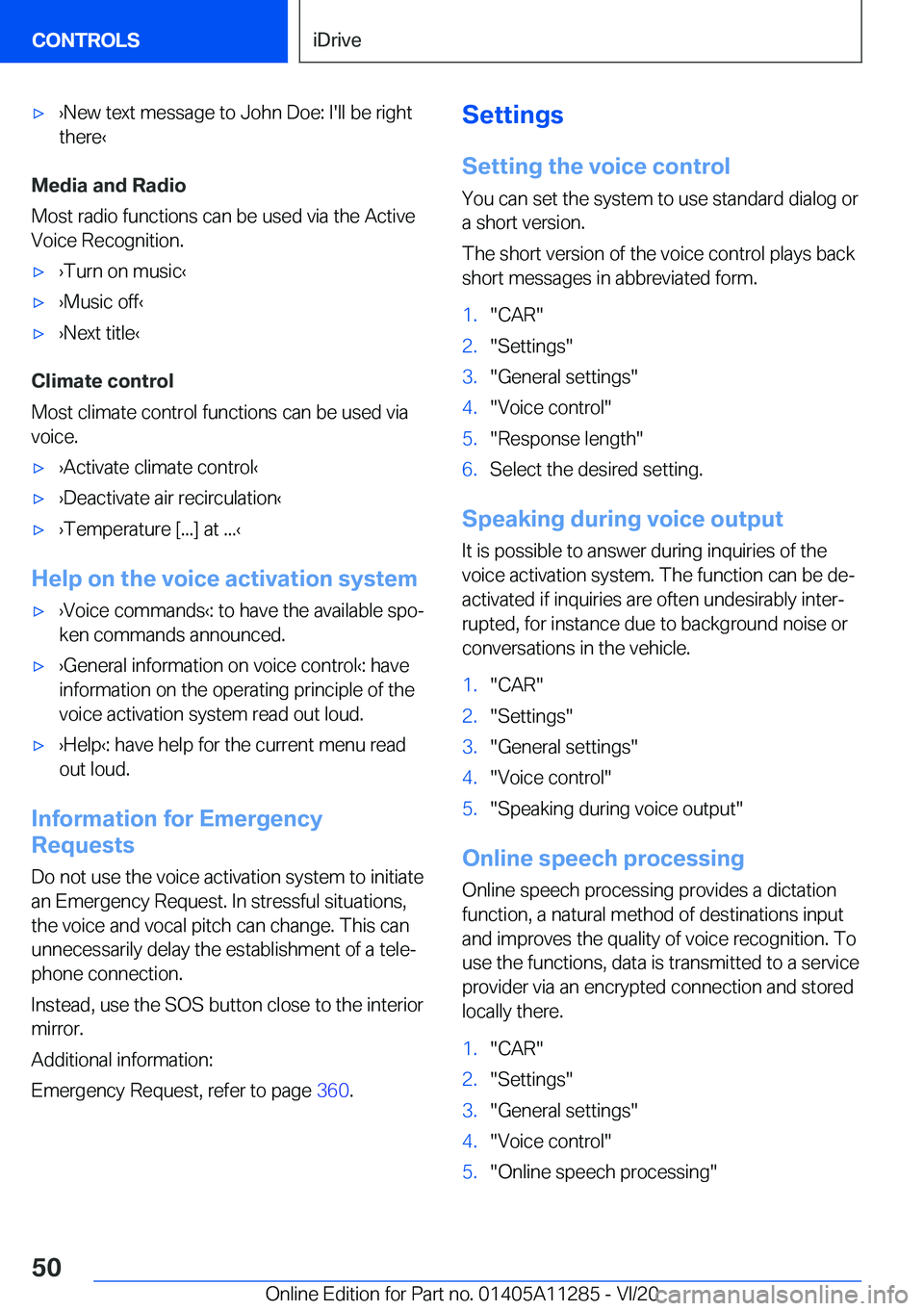 BMW 4 SERIES COUPE 2021  Owners Manual 'x#