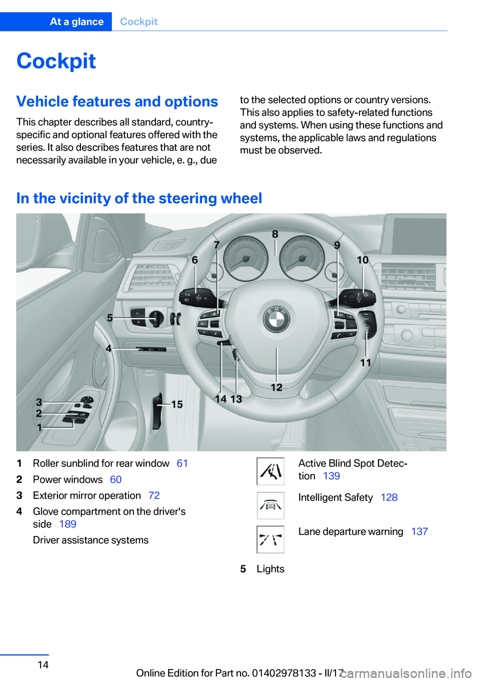 BMW 4 SERIES COUPE 2018  Owners Manual �C�o�c�k�p�i�t�V�e�h�i�c�l�e��f�e�a�t�u�r�e�s��a�n�d��o�p�t�i�o�n�s
�T�h�i�s� �c�h�a�p�t�e�r� �d�e�s�c�r�i�b�e�s� �a�l�l� �s�t�a�n�d�a�r�d�,� �c�o�u�n�t�r�y�- �s�p�e�c�i�f�i�c� �a�n�d� �o�p�t�i�o�n
