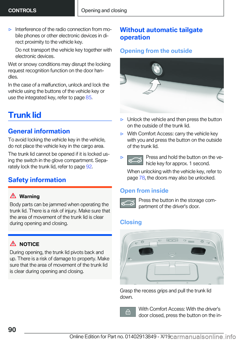 BMW 5 SERIES 2020  Owners Manual 'x�I�n�t�e�r�f�e�r�e�n�c�e��o�f��t�h�e��r�a�d�i�o��c�o�n�n�e�c�t�i�o�n��f�r�o�m��m�o#j
�b�i�l�e��p�h�o�n�e�s��o�r��o�t�h�e�r��e�l�e�c�t�r�o�n�i�c��d�e�v�i�c�e�s��i�n��d�i#j
�r�e�c�t�