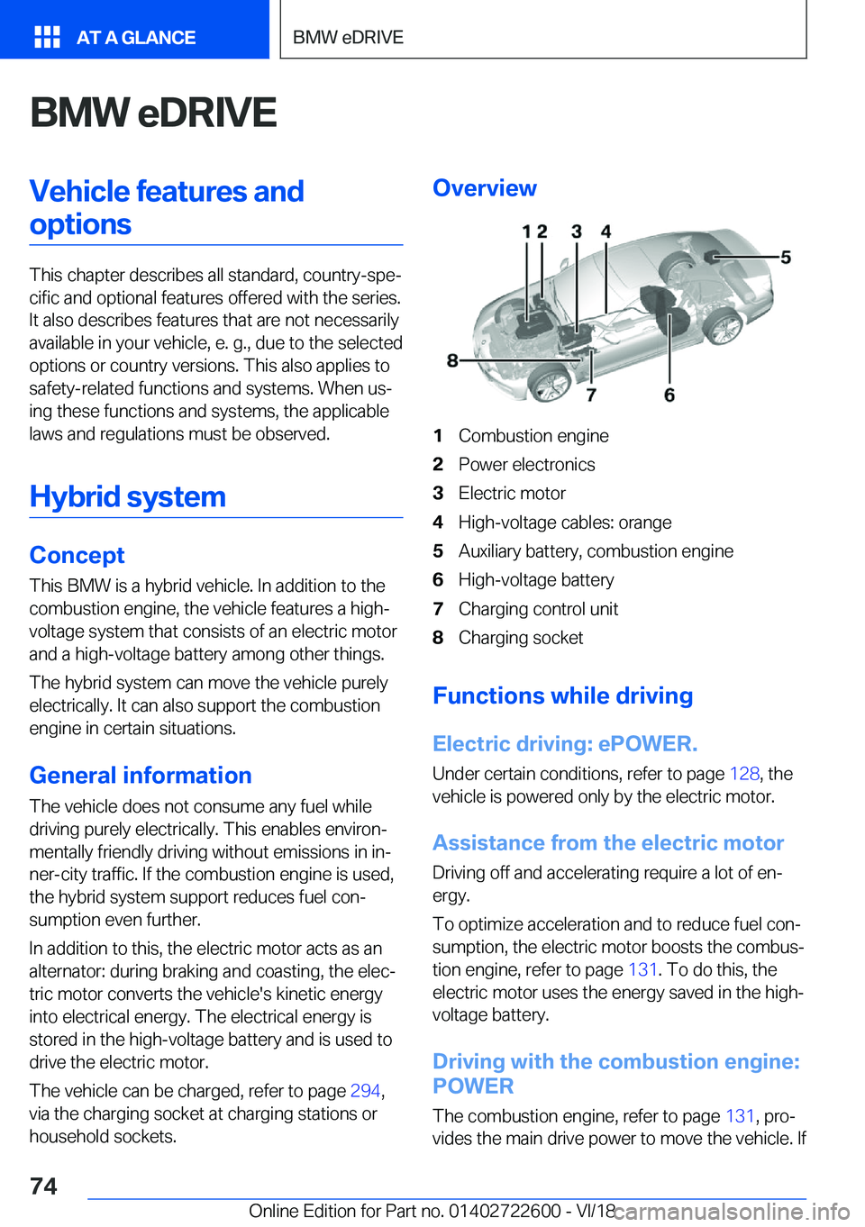 BMW 5 SERIES 2019  Owners Manual �B�M�W��e�D�R�I�V�E�V�e�h�i�c�l�e��f�e�a�t�u�r�e�s��a�n�d�o�p�t�i�o�n�s
�T�h�i�s��c�h�a�p�t�e�r��d�e�s�c�r�i�b�e�s��a�l�l��s�t�a�n�d�a�r�d�,��c�o�u�n�t�r�y�-�s�p�ej�c�i�f�i�c��a�n�d��o�p�t�