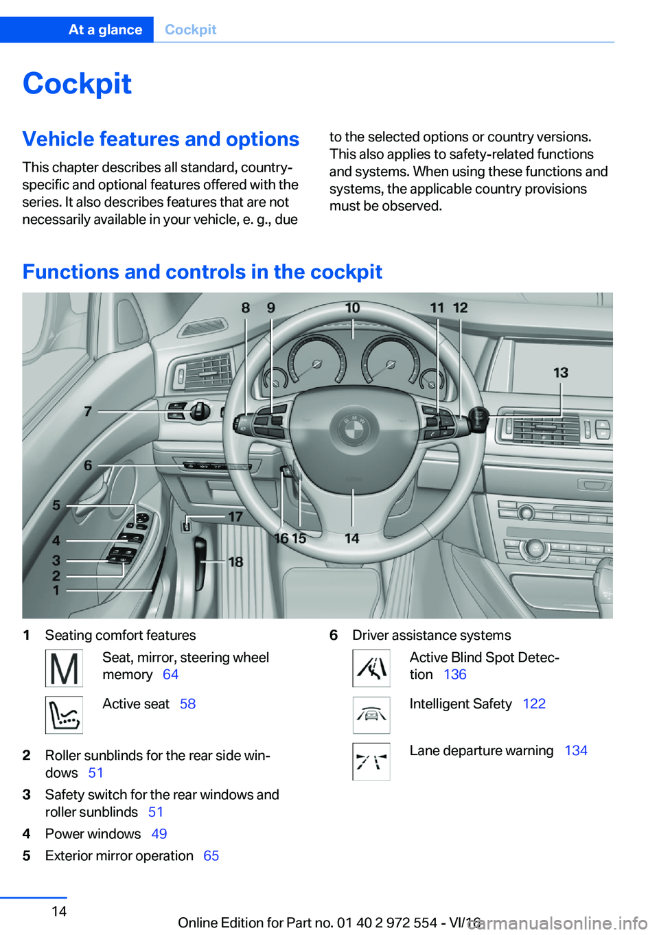 BMW 5 SERIES GRAN TURISMO 2017  Owners Manual �C�o�c�k�p�i�t�V�e�h�i�c�l�e��f�e�a�t�u�r�e�s��a�n�d��o�p�t�i�o�n�s
�T�h�i�s� �c�h�a�p�t�e�r� �d�e�s�c�r�i�b�e�s� �a�l�l� �s�t�a�n�d�a�r�d�,� �c�o�u�n�t�r�y�- �s�p�e�c�i�f�i�c� �a�n�d� �o�p�t�i�o�n
