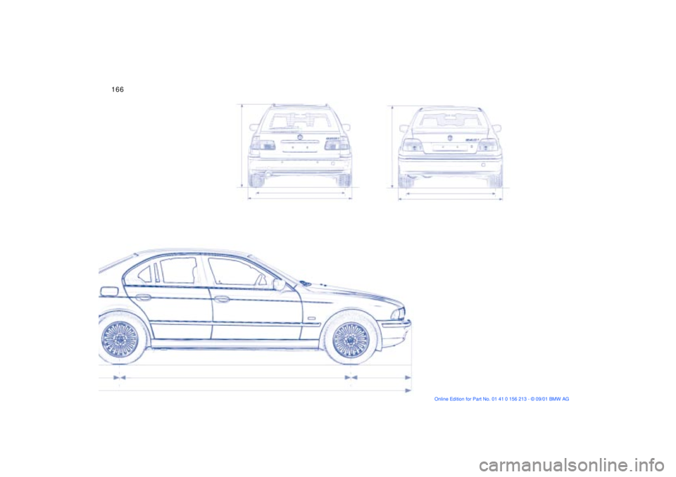 BMW 525I SPORT WAGON 2002  Owners Manual 166n 