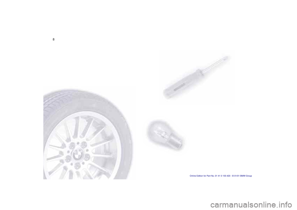 BMW 540I SEDAN 2001  Owners Manual  
8n 