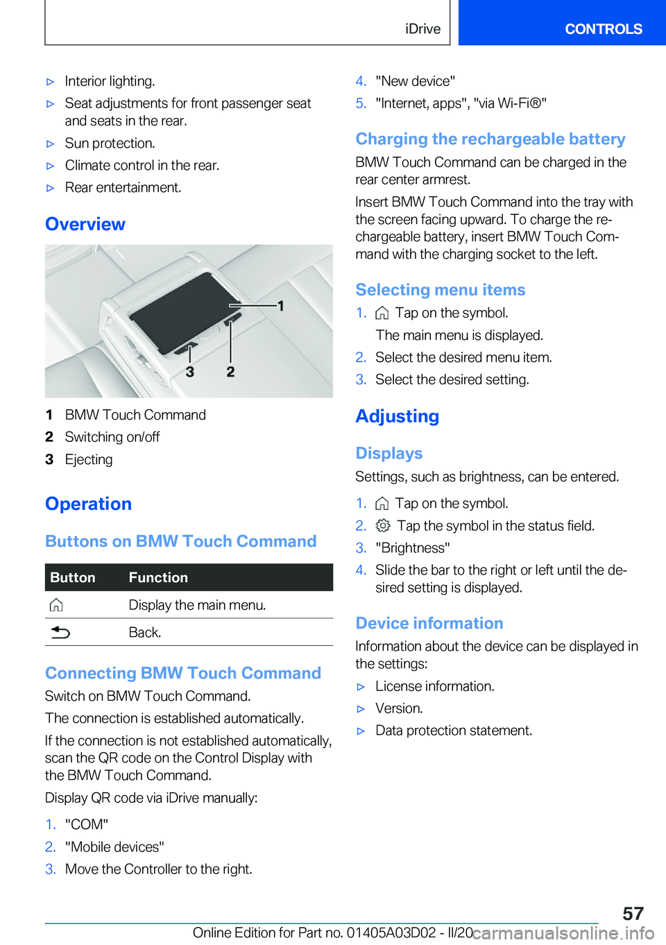 BMW 7 SERIES 2021  Owners Manual 'x�I�n�t�e�r�i�o�r��l�i�g�h�t�i�n�g�.'x�S�e�a�t��a�d�j�u�s�t�m�e�n�t�s��f�o�r��f�r�o�n�t��p�a�s�s�e�n�g�e�r��s�e�a�t�a�n�d��s�e�a�t�s��i�n��t�h�e��r�e�a�r�.'x�S�u�n��p�r�o�t�e�c