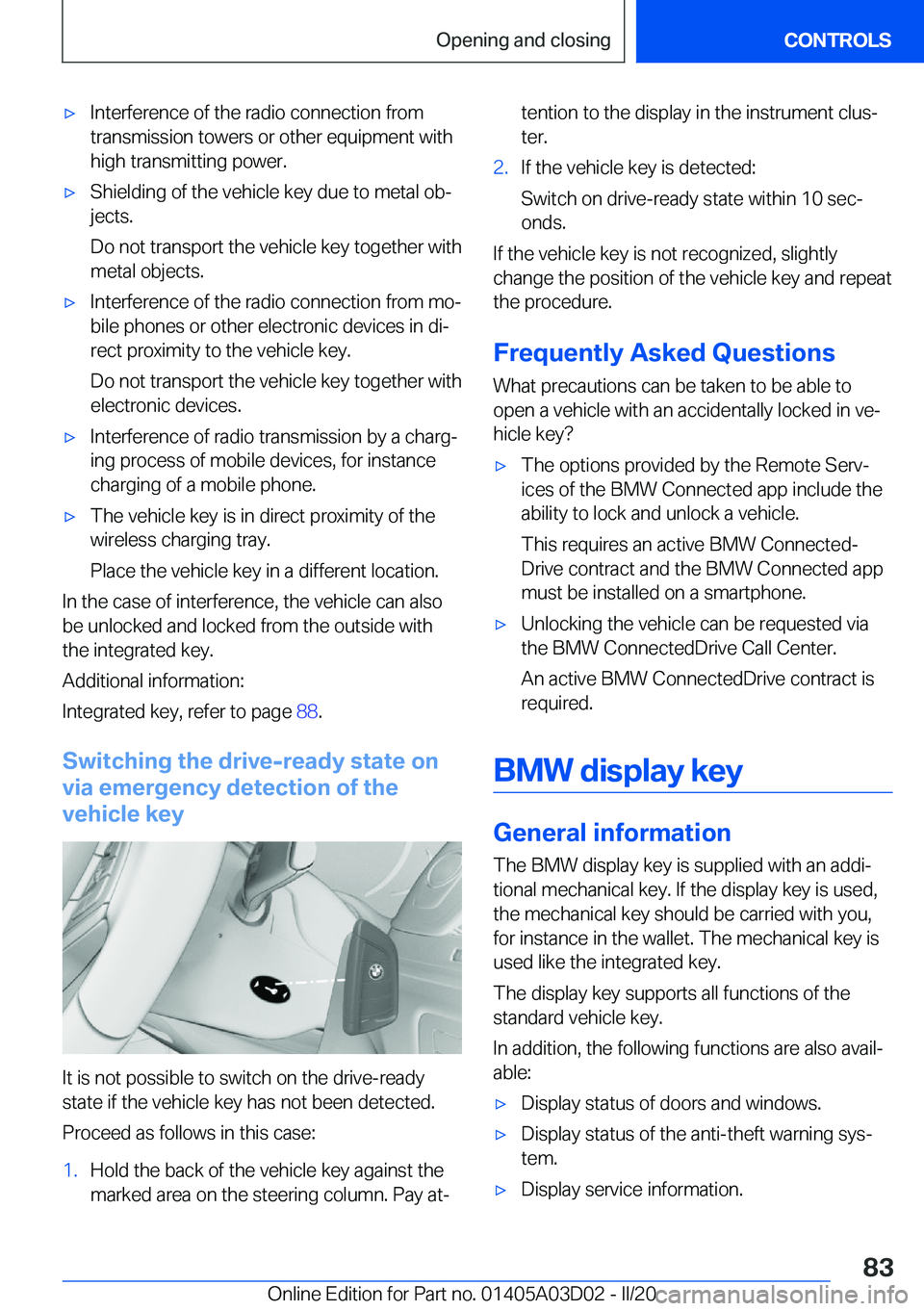 BMW 7 SERIES 2021  Owners Manual 'x�I�n�t�e�r�f�e�r�e�n�c�e��o�f��t�h�e��r�a�d�i�o��c�o�n�n�e�c�t�i�o�n��f�r�o�m�t�r�a�n�s�m�i�s�s�i�o�n��t�o�w�e�r�s��o�r��o�t�h�e�r��e�q�u�i�p�m�e�n�t��w�i�t�h
�h�i�g�h��t�r�a�n�s�m�i�