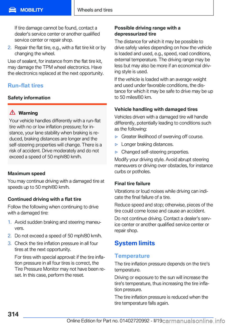 BMW 8 SERIES CONVERTIBLE 2020  Owners Manual �I�f��t�i�r�e��d�a�m�a�g�e��c�a�n�n�o�t��b�e��f�o�u�n�d�,��c�o�n�t�a�c�t��a
�d�e�a�l�e�rs�s��s�e�r�v�i�c�e��c�e�n�t�e�r��o�r��a�n�o�t�h�e�r��q�u�a�l�i�f�i�e�d
�s�e�r�v�i�c�e��c�e�n�t�e�r