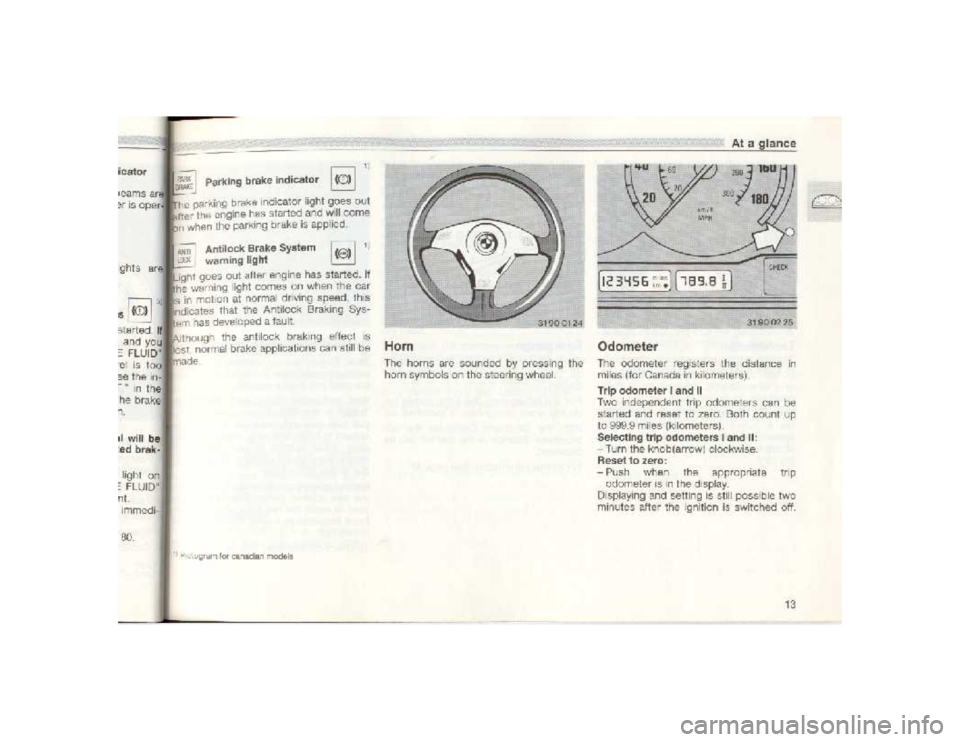 BMW 850I COUPE 1989  Owners Manual 