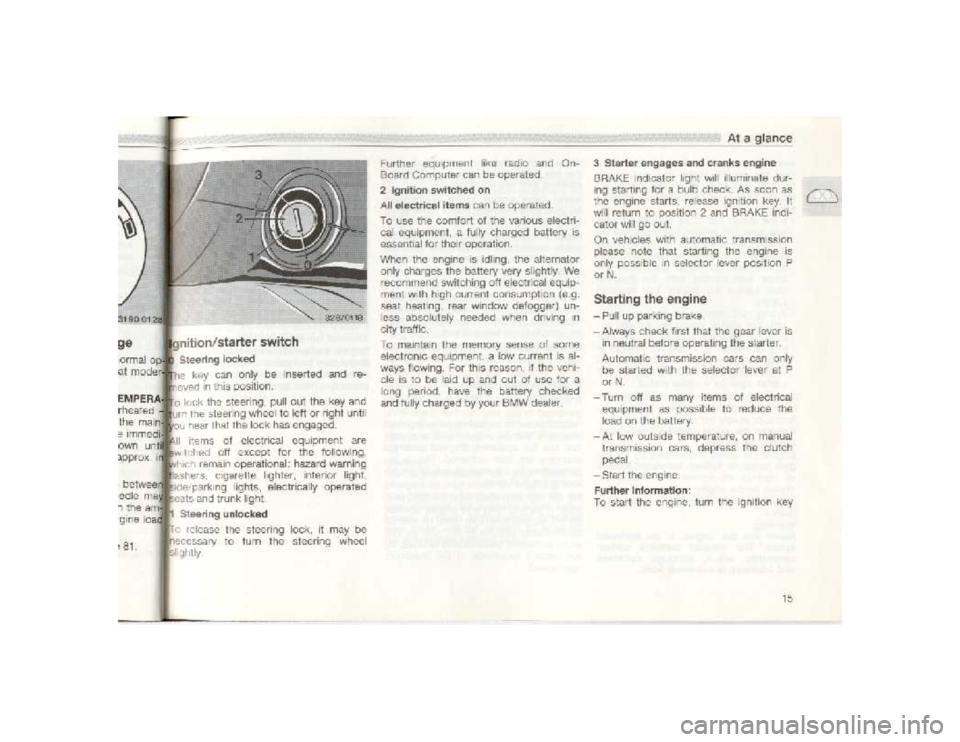 BMW 850I COUPE 1989  Owners Manual 
