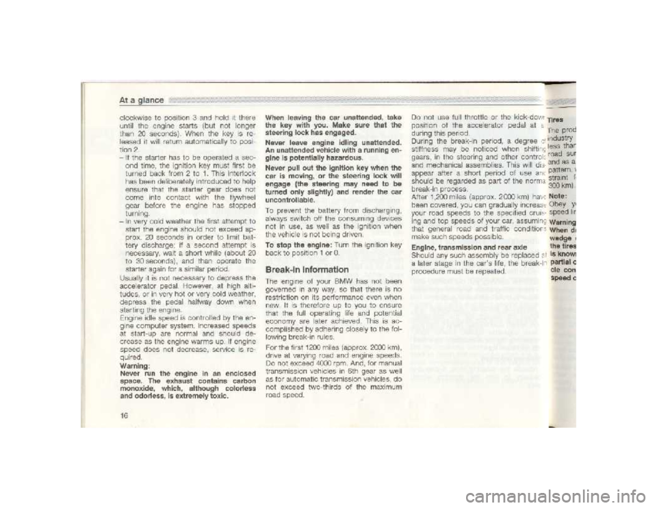 BMW 850I COUPE 1989  Owners Manual 