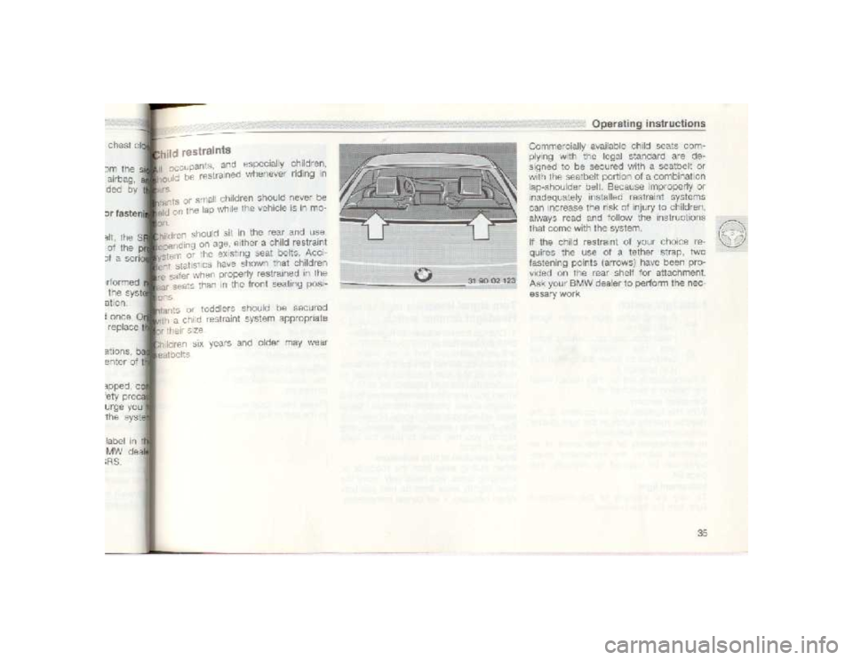 BMW 850I COUPE 1989  Owners Manual 