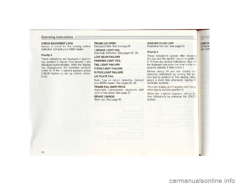 BMW 850I COUPE 1989  Owners Manual 