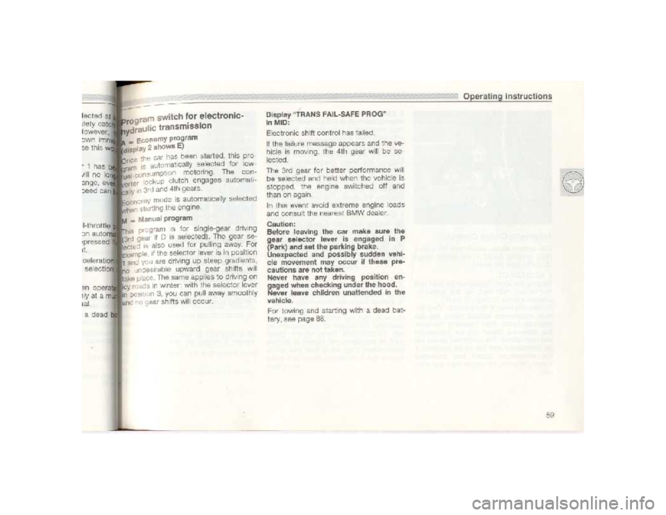 BMW 850I COUPE 1989  Owners Manual 