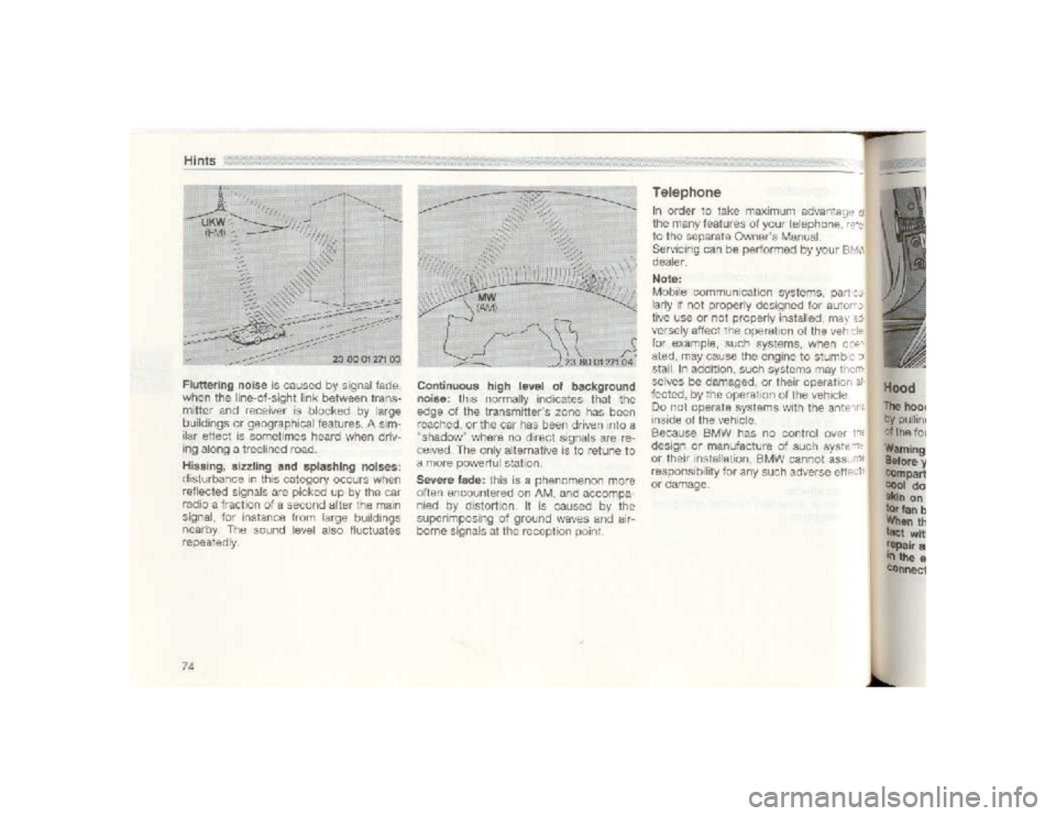 BMW 850I COUPE 1989  Owners Manual 