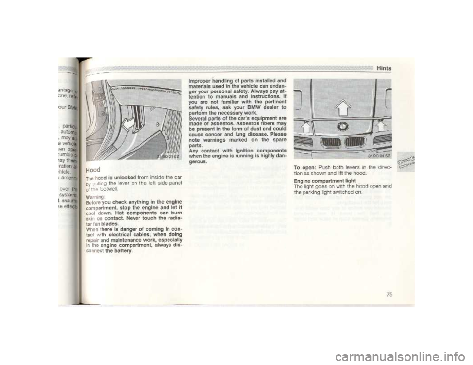 BMW 850I COUPE 1989  Owners Manual 