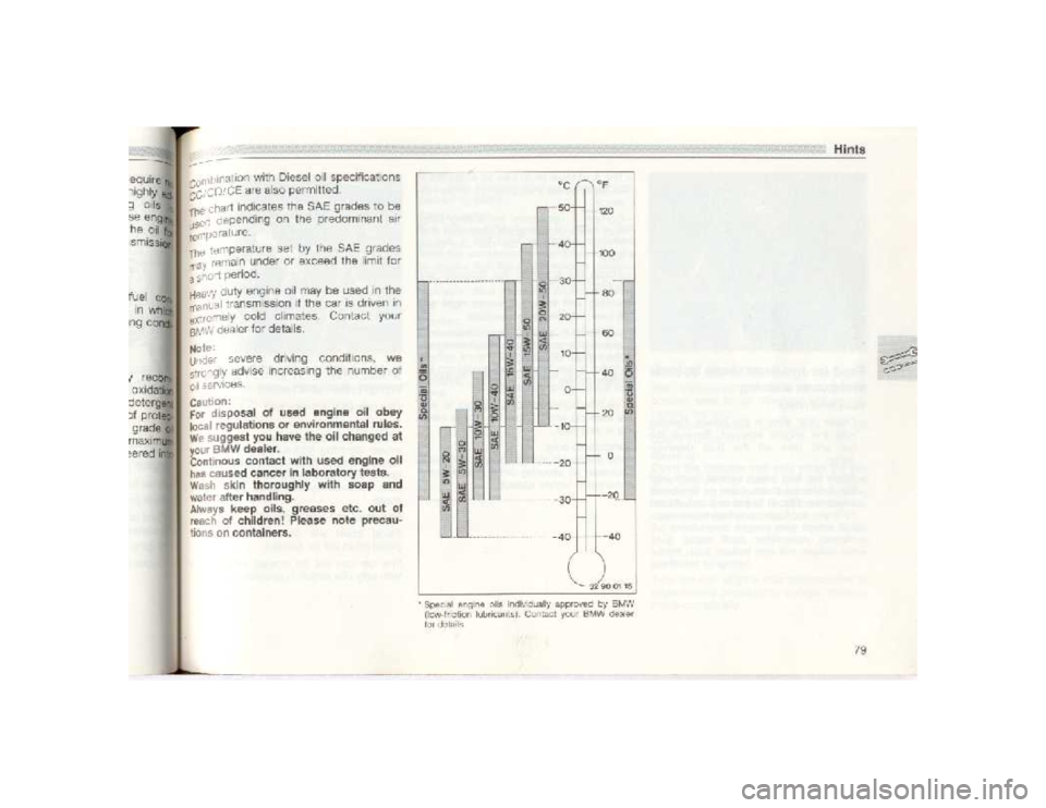 BMW 850I COUPE 1989  Owners Manual 