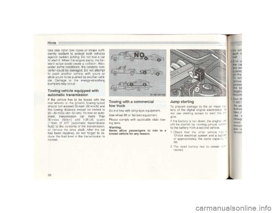 BMW 850I COUPE 1989  Owners Manual 