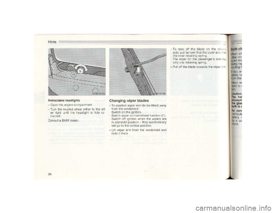 BMW 850I COUPE 1989  Owners Manual 