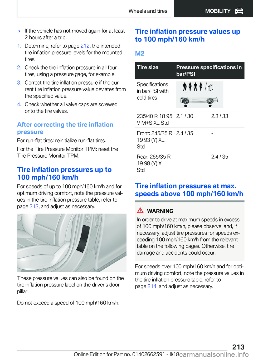 BMW M2 2018  Owners Manual 'x�I�f� �t�h�e� �v�e�h�i�c�l�e� �h�a�s� �n�o�t� �m�o�v�e�d� �a�g�a�i�n� �f�o�r� �a�t� �l�e�a�s�t�2� �h�o�u�r�s� �a�f�t�e�r� �a� �t�r�i�p�.�1�.�D�e�t�e�r�m�i�n�e�,� �r�e�f�e�r� �t�o� �p�a�g�e�  �2�