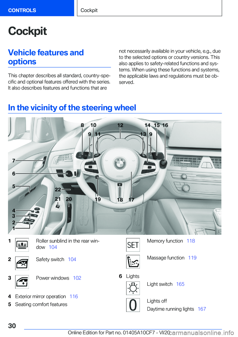 BMW M5 2021  Owners Manual �C�o�c�k�p�i�t�V�e�h�i�c�l�e��f�e�a�t�u�r�e�s��a�n�d�o�p�t�i�o�n�s
�T�h�i�s��c�h�a�p�t�e�r��d�e�s�c�r�i�b�e�s��a�l�l��s�t�a�n�d�a�r�d�,��c�o�u�n�t�r�y�-�s�p�e#j�c�i�f�i�c��a�n�d��o�p�t�i�o�n�