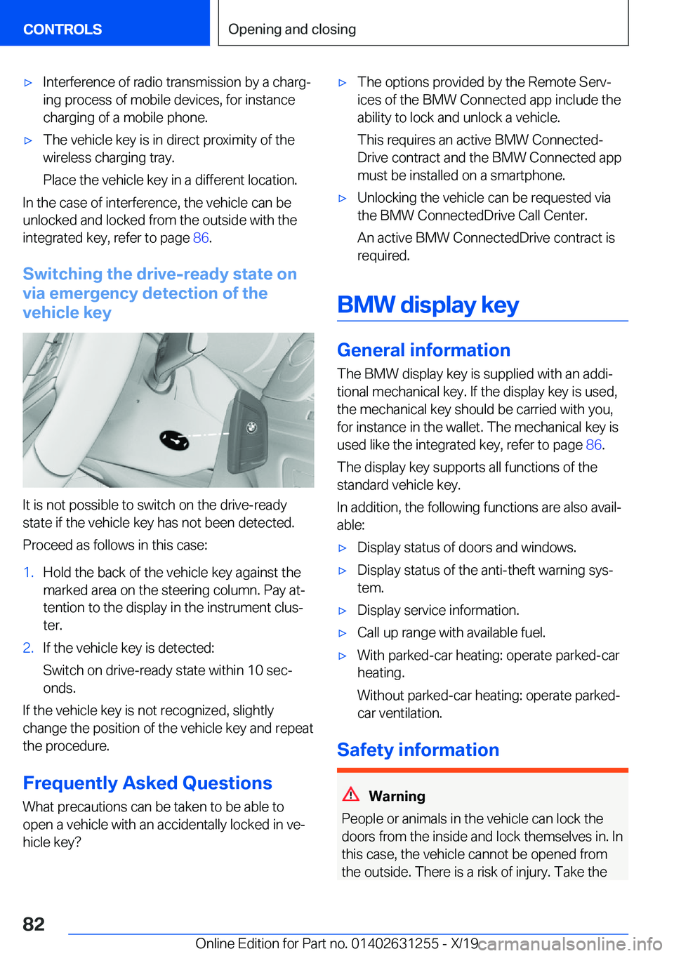 BMW M5 2020  Owners Manual 'x�I�n�t�e�r�f�e�r�e�n�c�e��o�f��r�a�d�i�o��t�r�a�n�s�m�i�s�s�i�o�n��b�y��a��c�h�a�r�g#j
�i�n�g��p�r�o�c�e�s�s��o�f��m�o�b�i�l�e��d�e�v�i�c�e�s�,��f�o�r��i�n�s�t�a�n�c�e �c�h�a�r�g�i�n