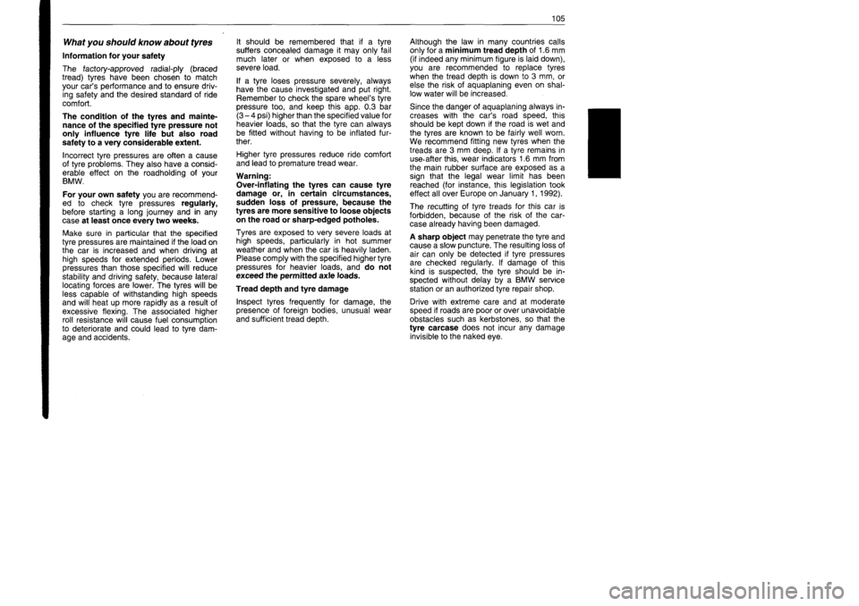 BMW M60 1992  Owners Manual 