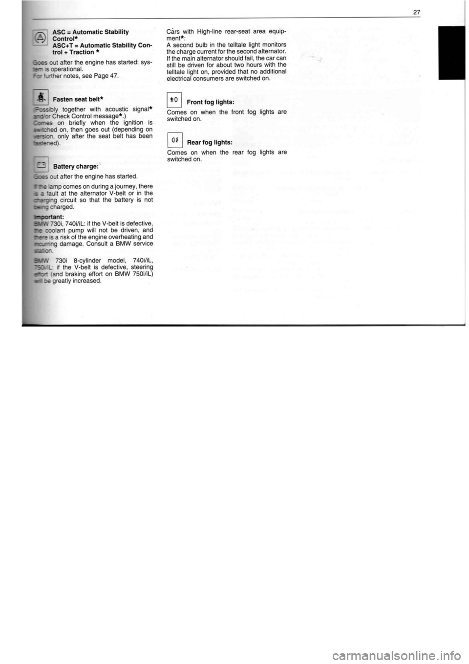 BMW M60 1992  Owners Manual 