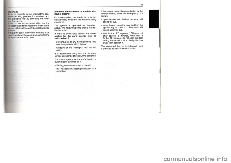 BMW M60 1992  Owners Manual 