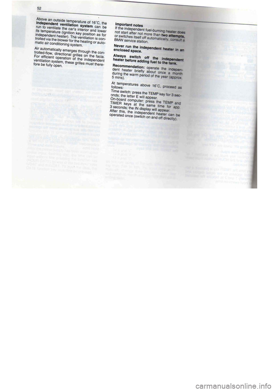 BMW M60 1992  Owners Manual 