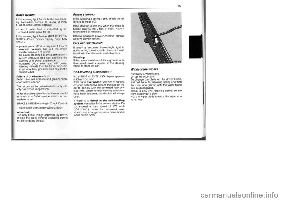 BMW M60 1992  Owners Manual 